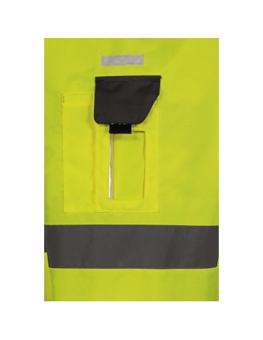 PARKA HAUTE VISIBILITÉ 4 EN 1 VESTE D'HIVER TRAVAIL IMPERMÉABLE DELTAPLUS TARMAC