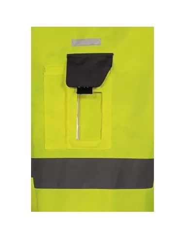 PARKA HAUTE VISIBILITÉ 4 EN 1 VESTE D'HIVER TRAVAIL IMPERMÉABLE DELTAPLUS TARMAC