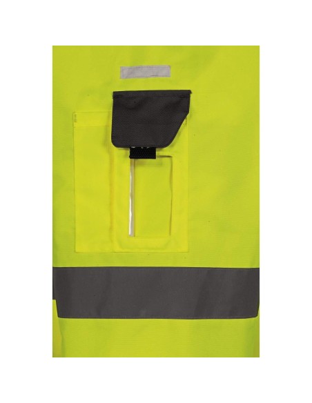 PARKA HAUTE VISIBILITÉ 4 EN 1 VESTE D'HIVER TRAVAIL IMPERMÉABLE DELTAPLUS TARMAC