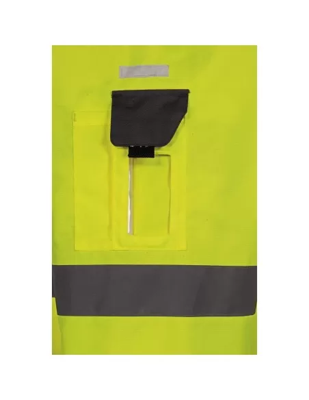PARKA HAUTE VISIBILITÉ 4 EN 1 VESTE D'HIVER TRAVAIL IMPERMÉABLE DELTAPLUS TARMAC