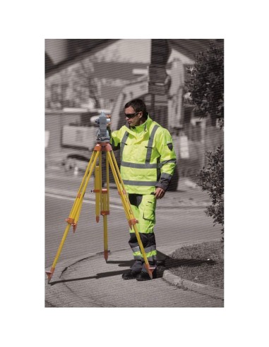 PARKA HAUTE VISIBILITÉ 4 EN 1 VESTE D'HIVER TRAVAIL IMPERMÉABLE DELTAPLUS TARMAC