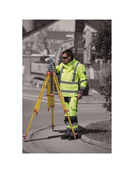 PARKA HAUTE VISIBILITÉ 4 EN 1 VESTE D'HIVER TRAVAIL IMPERMÉABLE DELTAPLUS TARMAC