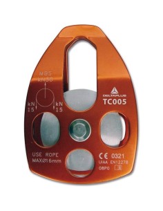 POULIE ŽÇ FLASQUES OSCILLANTES EN ALUMINIUM DELTAPLUS TC005