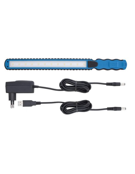 Torche à led rechargeable ultra mince et robuste travail garage fervi l008