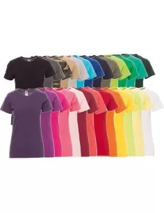 T-SHIRT À MANCHES COURTES FEMME 100% COTON PAYPER SUNSET LADY