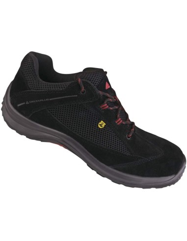 CHAUSSURES DE SÉCURITÉ DE TRAVAIL CUIR ET MESH DELTAPLUS VIAGI S1P SRC ESD