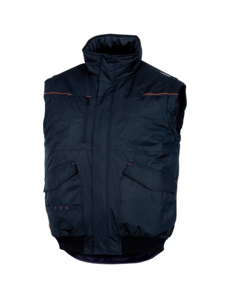 Gilet multi-poches (coordonnŽ® gamme D-MACH). Fermeture par zip anti froid sous rabat agrippant. Bas devant et cotŽ® dos du