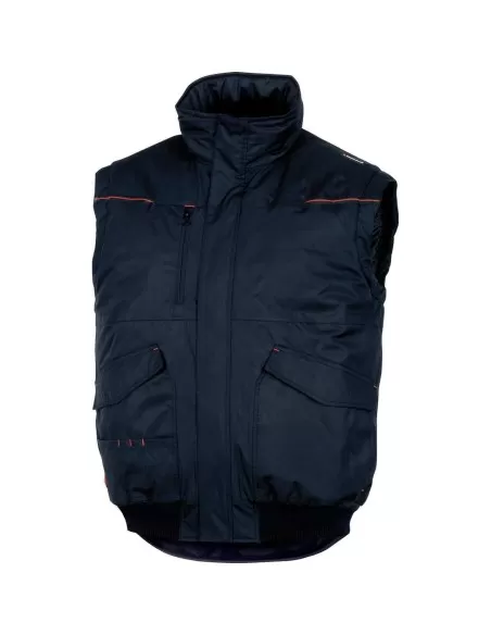 Gilet multi-poches (coordonnŽ® gamme D-MACH). Fermeture par zip anti froid sous rabat agrippant. Bas devant et cotŽ® dos du