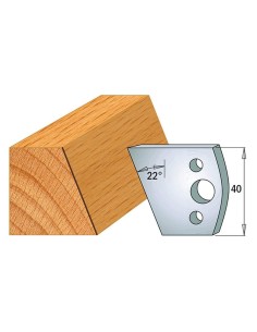 Jeu De 2 Couteaux Profilés Pour Toupie À Bois 40 Mm Profil 01