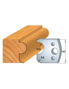 Jeu De 2 Couteaux Profilés Pour Toupie À Bois 40 Mm Profil 04