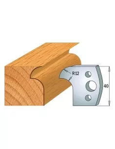 Jeu De 2 Couteaux Profilés Pour Toupie À Bois 40 Mm Profil 05