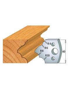 Jeu De 2 Couteaux Profilés Pour Toupie À Bois 40 Mm Profil 127