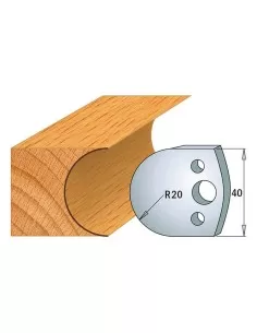 Jeu De 2 Couteaux Profilés Pour Toupie À Bois 40 Mm Profil 131