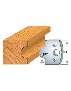 Jeu De 2 Couteaux Profilés Pour Toupie À Bois 40 Mm Profil 14
