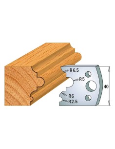 Jeu De 2 Couteaux Profilés Pour Toupie À Bois 40 Mm Profil 36