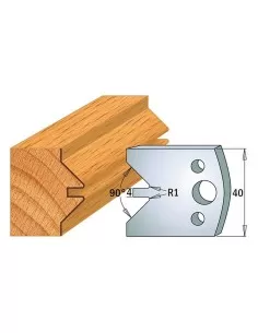 Jeu De 2 Couteaux Profilés Pour Toupie À Bois 40 Mm Profil 71