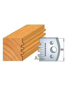 Jeu De 2 Couteaux Profilés Pour Toupie À Bois 40 Mm Profil 76