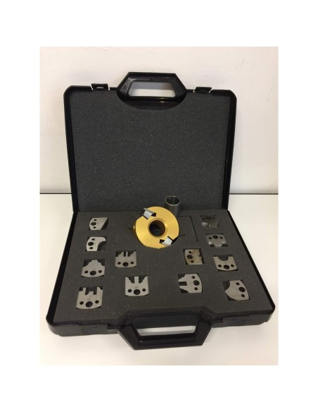 Coffret Porte-Outils À Profiler Avec 13 Jeux De Couteaux Profilés Pour Toupie