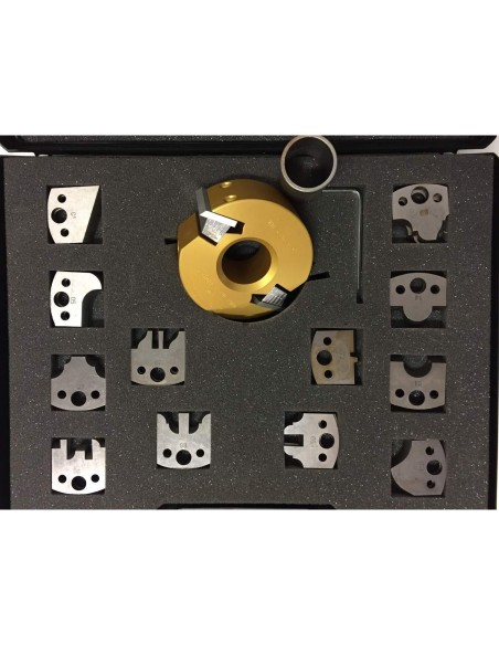 Coffret Porte-Outils À Profiler Avec 13 Jeux De Couteaux Profilés Pour Toupie