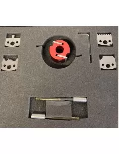 Coffret Porte-Outils À Profiler Avec 4 Jeux De Couteaux Profilés Pour Toupie