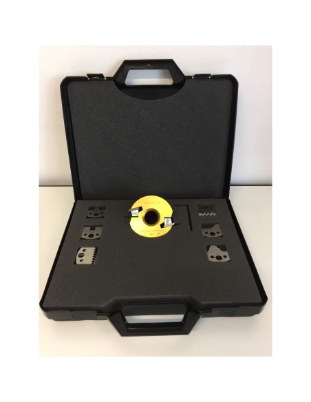 Coffret Porte-Outils À Profiler Avec 7 Jeux De Couteaux Profilés Pour Toupie