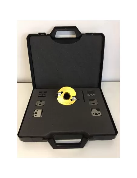 Coffret Porte-Outils À Profiler Avec 7 Jeux De Couteaux Profilés Pour Toupie