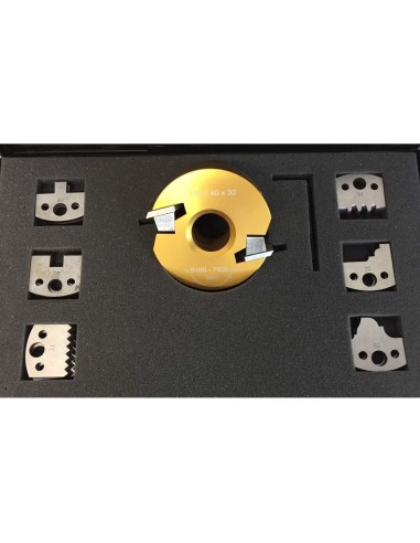 Coffret Porte-Outils À Profiler Avec 7 Jeux De Couteaux Profilés Pour Toupie