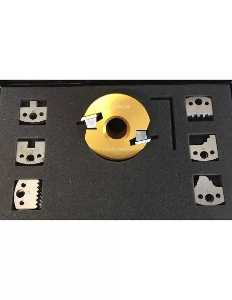 Coffret Porte-Outils À Profiler Avec 7 Jeux De Couteaux Profilés Pour Toupie