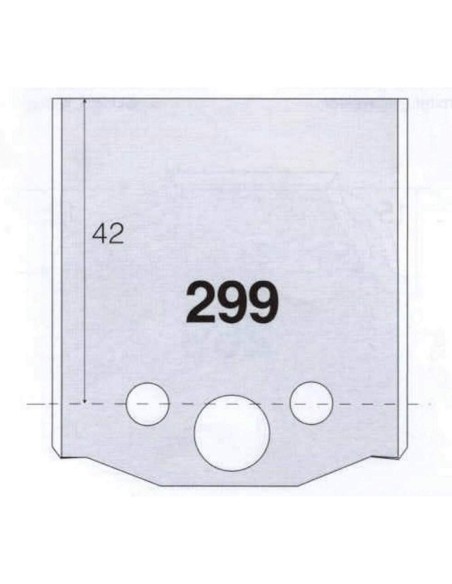 2 - Jeu De 2 Couteaux Profilés Pour Toupie À Bois 50 Mm Profil 299