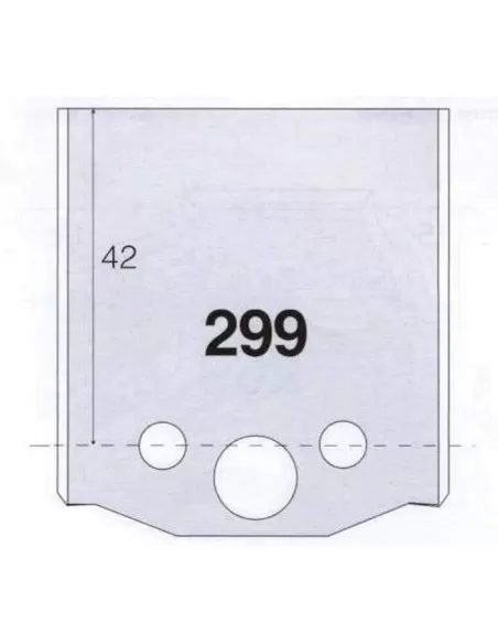 2 - Jeu De 2 Couteaux Profilés Pour Toupie À Bois 50 Mm Profil 299