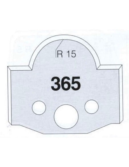 2 - Jeu De 2 Couteaux Profilés Pour Toupie À Bois 50 Mm Profil 365