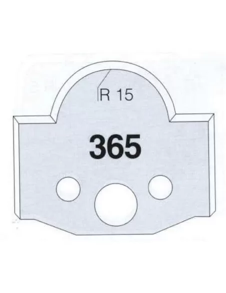 2 - Jeu De 2 Couteaux Profilés Pour Toupie À Bois 50 Mm Profil 365