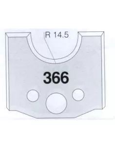 2 - Jeu De 2 Couteaux Profilés Pour Toupie À Bois 50 Mm