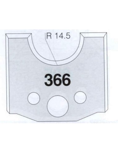 2 - Jeu De 2 Couteaux Profil&eacute;s Pour Toupie &Agrave; Bois 50 Mm