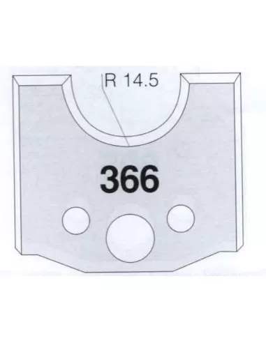 2 - Jeu De 2 Couteaux Profilés Pour Toupie À Bois 50 Mm