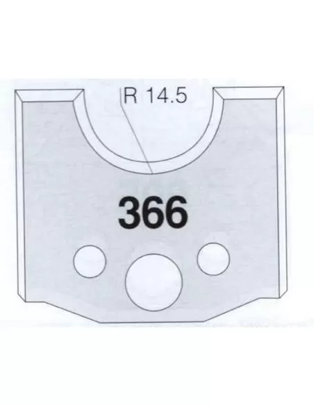 2 - Jeu De 2 Couteaux Profilés Pour Toupie À Bois 50 Mm