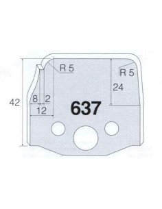 2 - Jeu De 2 Couteaux Profilés Pour Toupie À Bois 50 Mm