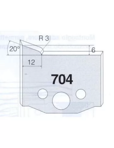 2 - Jeu De 2 Pour Toupie À Bois 50 Mm Profil 704