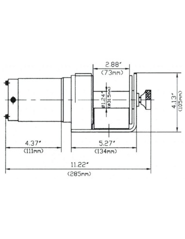 Treuil palan electrique levage a cable 12v fervi 0630/0900