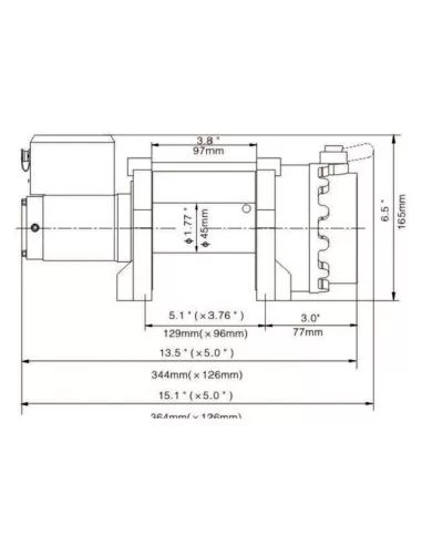 Treuil palan electrique levage a cable 12v fervi 0630/2200