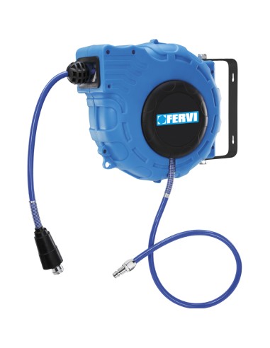 Enroleur de tuyau 15 mt air comprimé fervi 0481/15