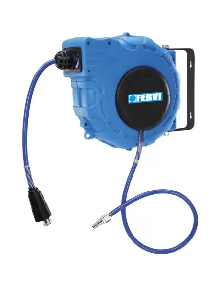 Enroleur de tuyau 15 mt air comprimé fervi 0481/15