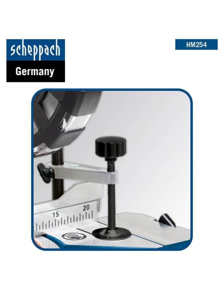 Scie À Onglets Radiale 2000W Ø254 Coupe Bois Scheppach Hm254 + Support Umf1600