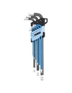 Jeu de 9 clé hexagonale metrique fervi 0545/em