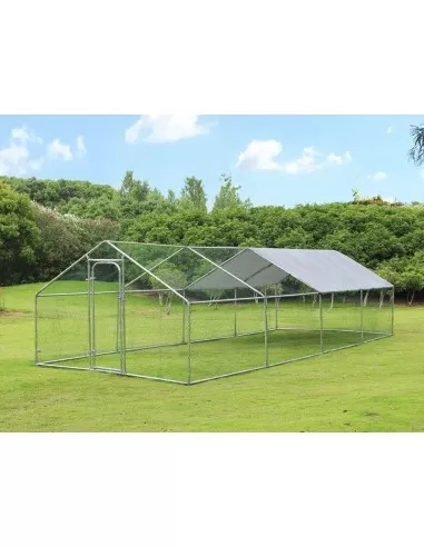 Gabbia per polli da esterno 3x8x2,5mt in acciaio zincato Zipper zi-cr382