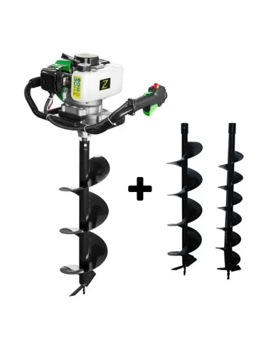 Trivella mototrivella a scoppio 51,7cc con eliche 100 150 200 mm Zipper zi-elb70