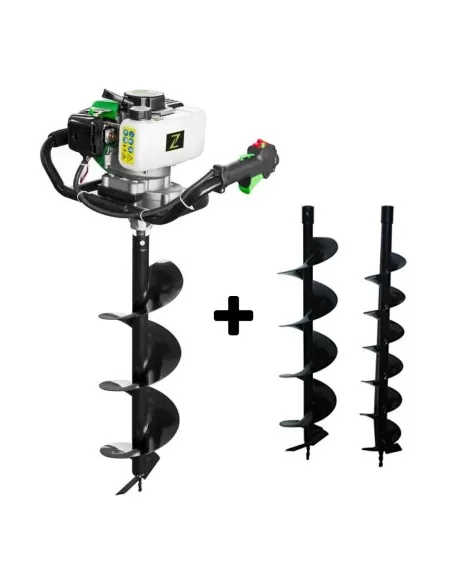 Trivella mototrivella a scoppio 51,7cc con eliche 100 150 200 mm Zipper zi-elb70
