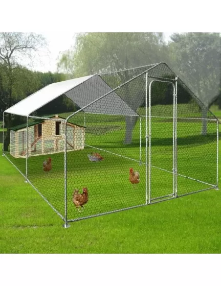 Gabbia per polli da esterno 3x4x2,5mt in acciaio zincato Zipper zi-cr342