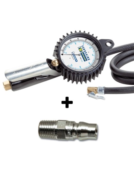 Pistolet Gonflage Pneus Manometre Wonder Eurodainu 1991 Bar Psi Michelin + Racc Japan