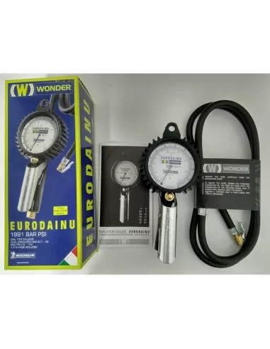 Pistolet Gonflage Pneus Manometre Wonder Eurodainu 1991 Bar Psi Michelin + Racc Japan